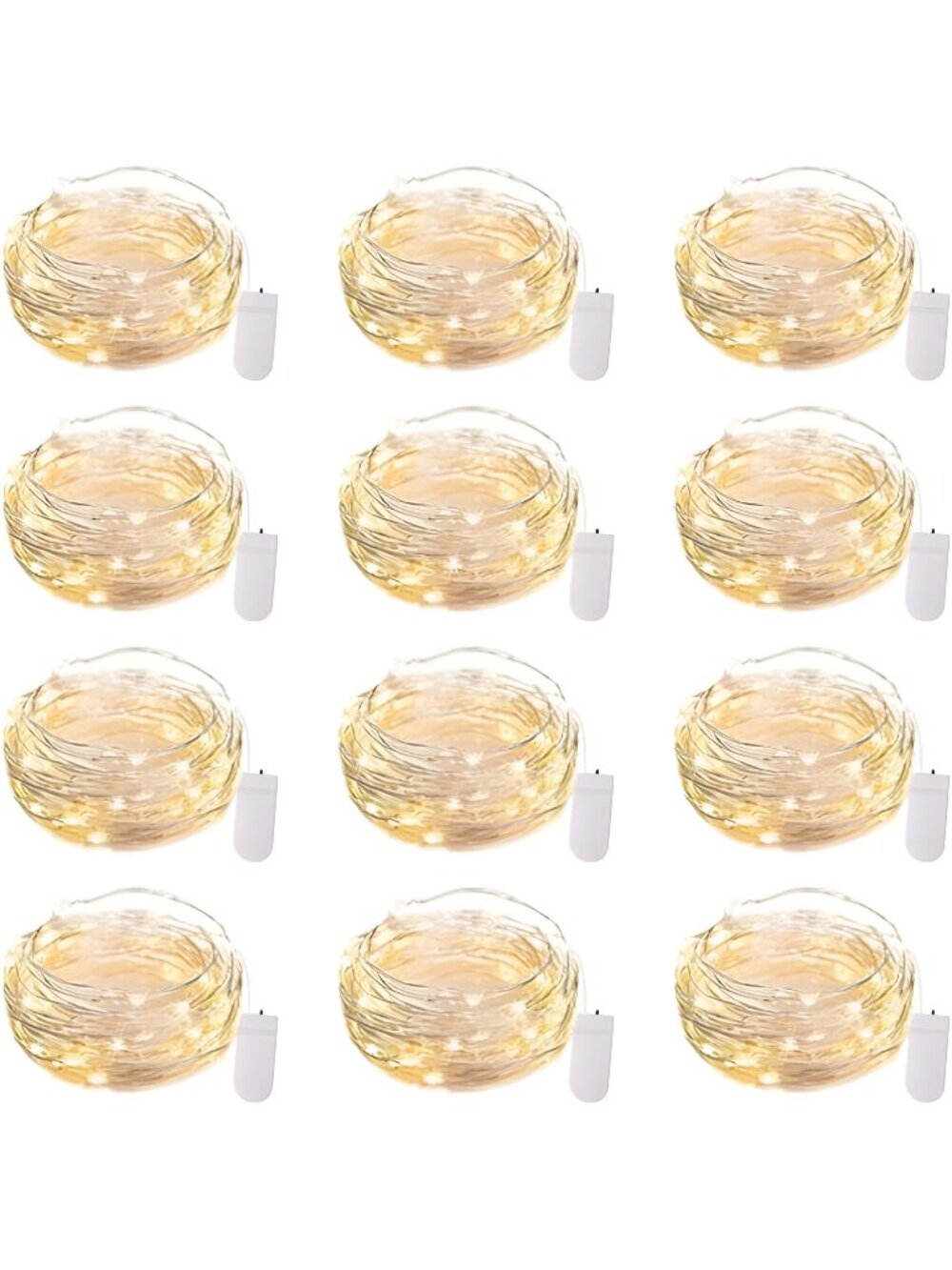 12 Pack LED Fairy Lights Battery Operated String Lights - 7ft 20LED